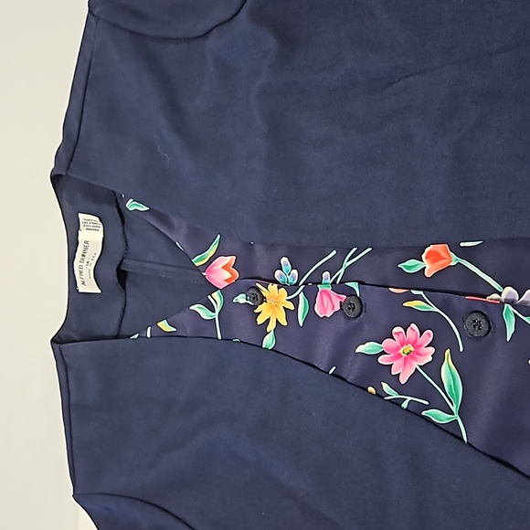 Alfred Dunner Women's Size 14 Short Sleeve Blazer Blouse Top #W597 - Picture 2 of 10